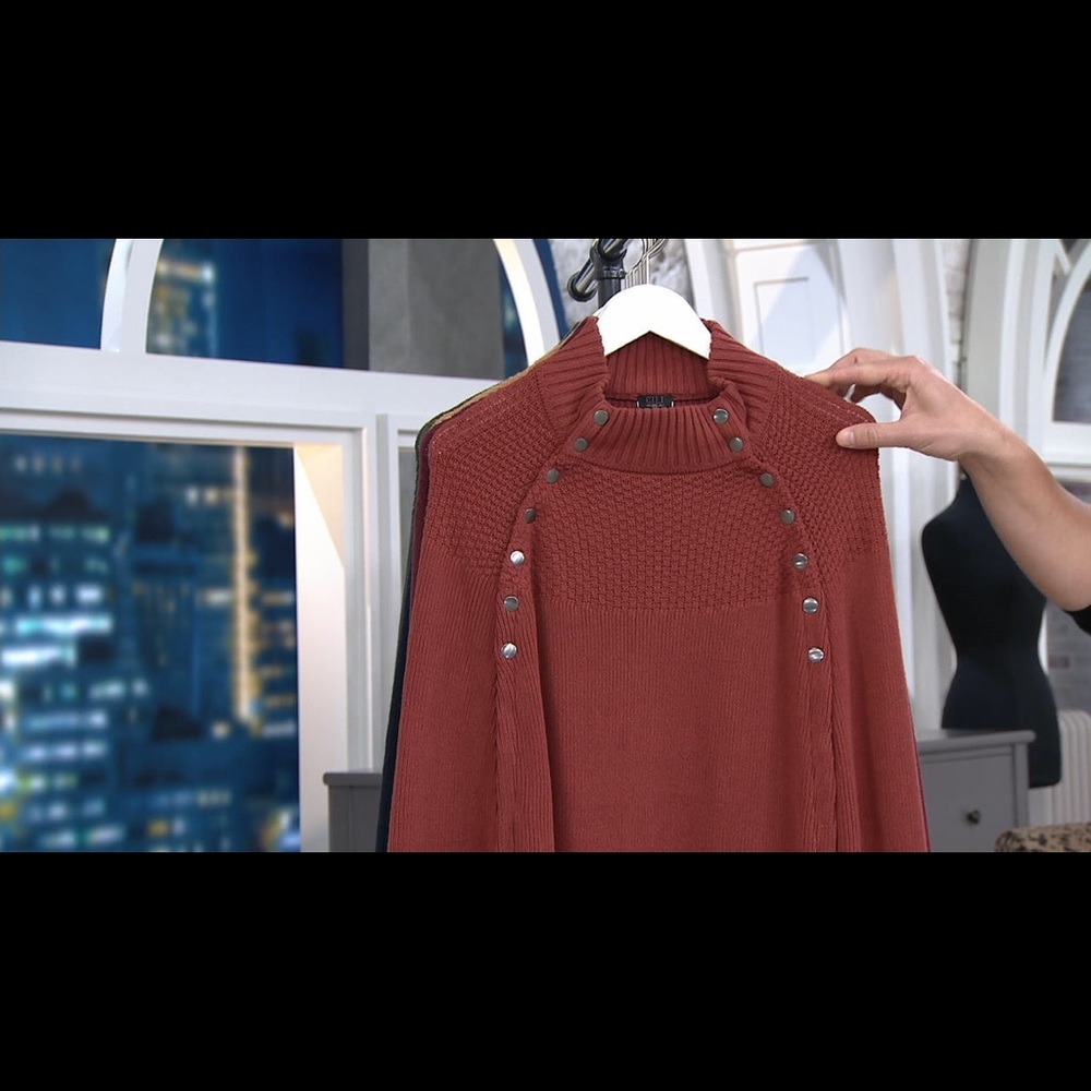 Rustic Color Sweater With Snaps! - image 1